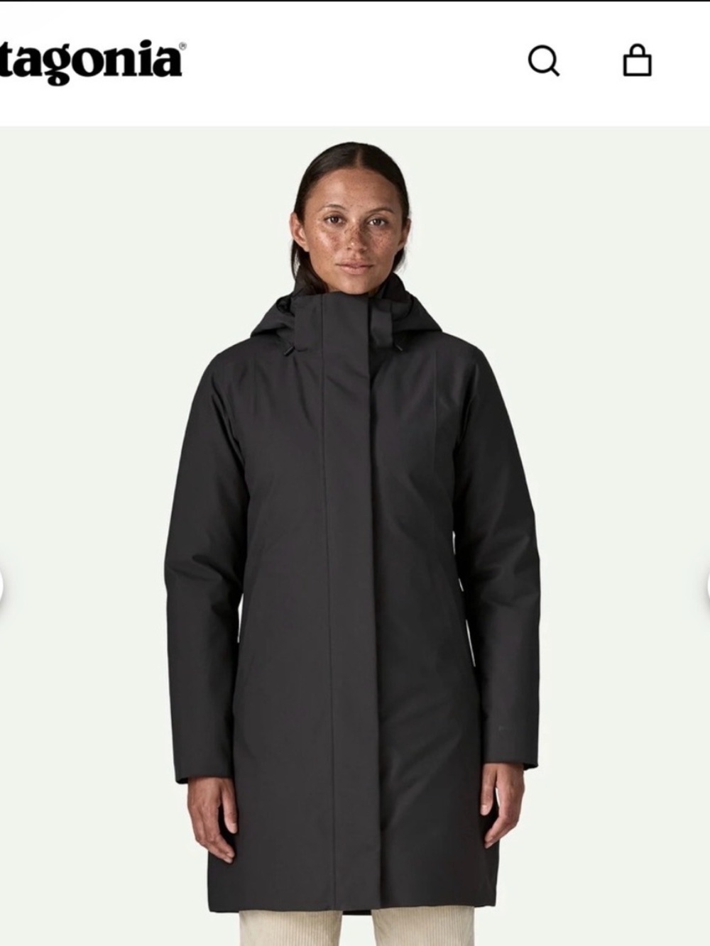 Patagonia Black Women's Trench Coat